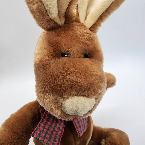 GUND Vintage Clover the Brown Bunny rabbit long snoopy face plush stuffed animal - Picture 10 of 14